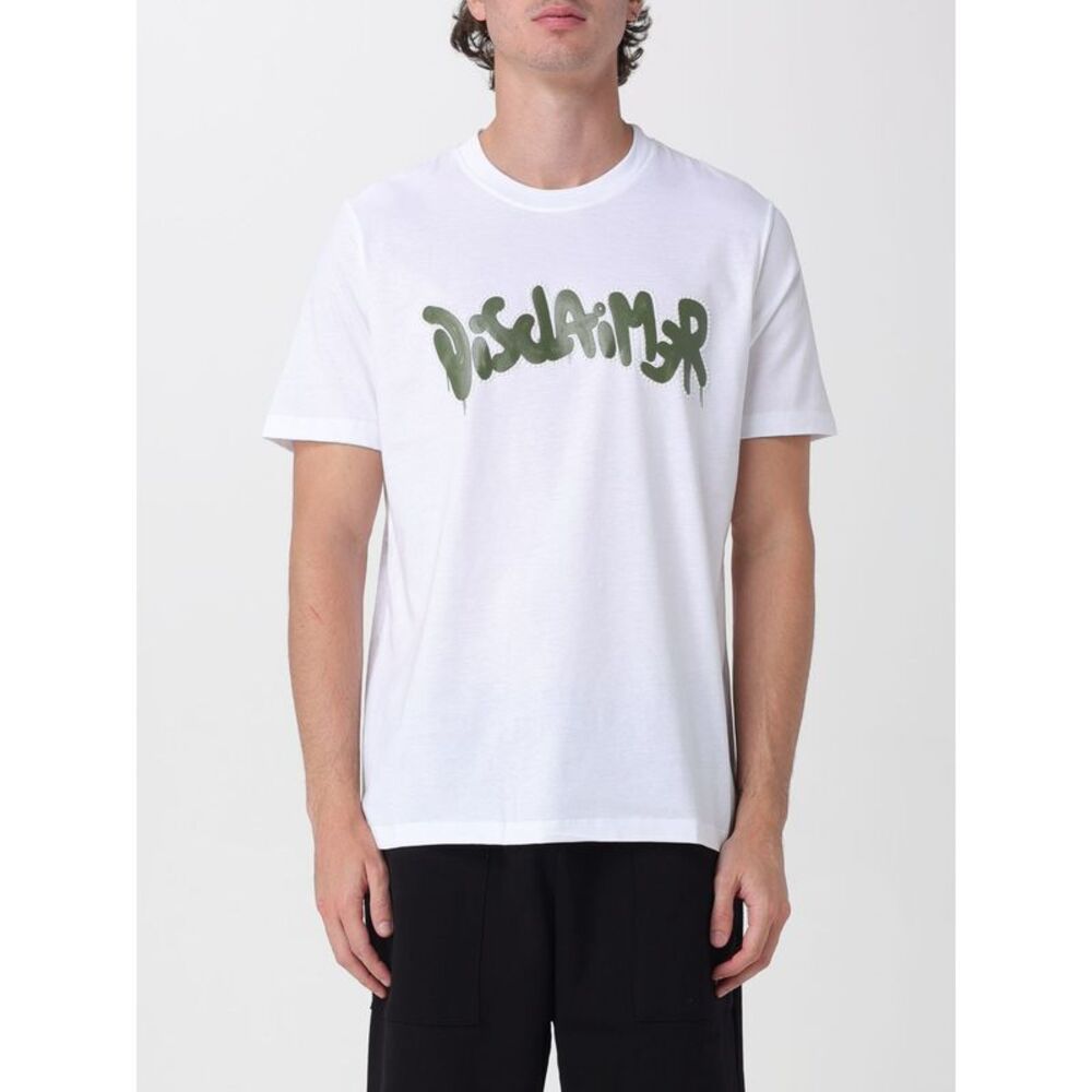 Disclaimer Men Cotton T-Shirt With Logo Disclaimer
